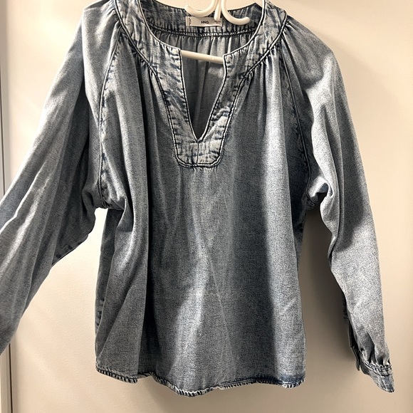 NWOT - Mango Cleo Oversized Denim Top - Picture 7 of 7